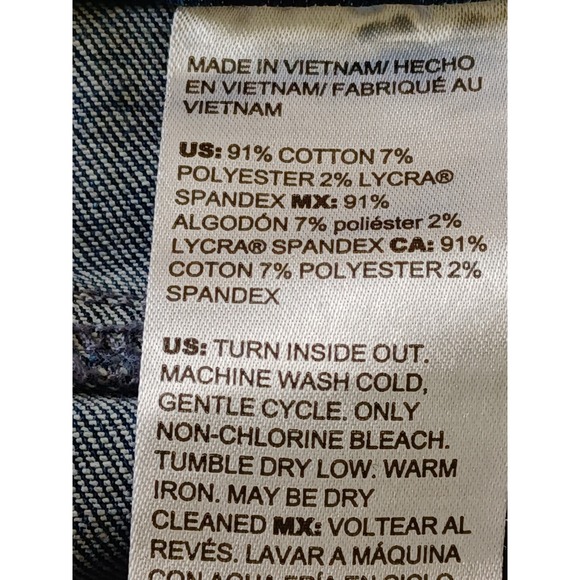 Chicos Pull On Capri Jeans Sz 14 Blue Denim Stretch Cropped Stretch Casual - Picture 6 of 12